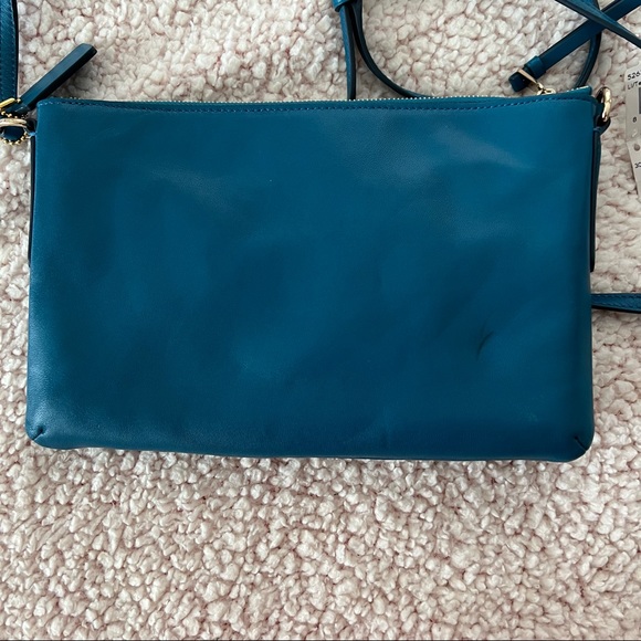 NWT Teal Coach Smooth Leather Swingback Crossbody Bag - Picture 2 of 8